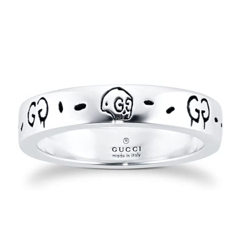 gucci silver g ghost ring